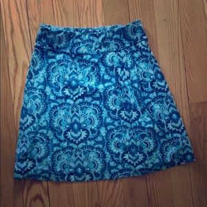 Beautiful blue Title9 skirt. Very flattering cut